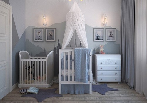 décoration chambre bébé style graphique